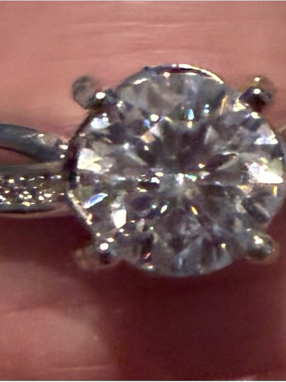 Classic White Crystal Solitaire Ring - Women Jewelry